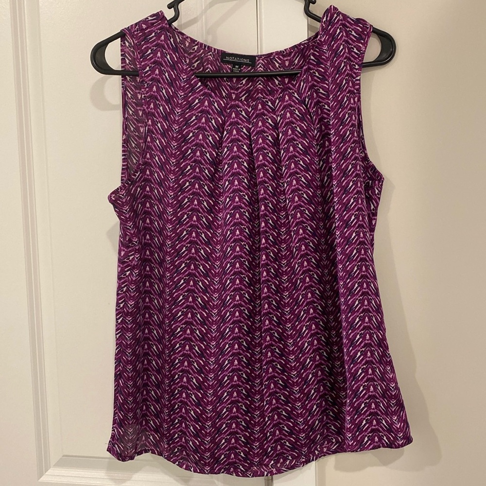 NOTATIONS sleeveless blouse Size: Medium